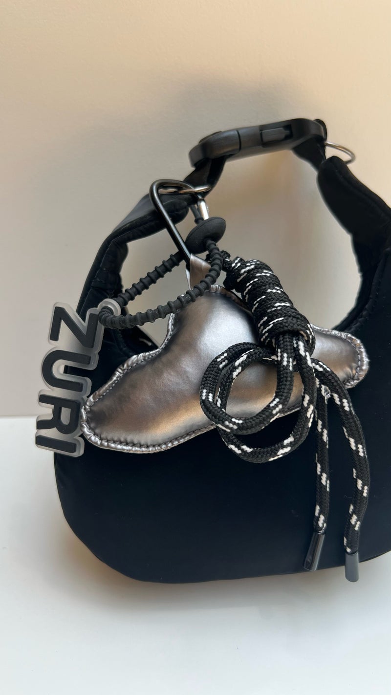 Zuri chain Cloud charm - Dark silver